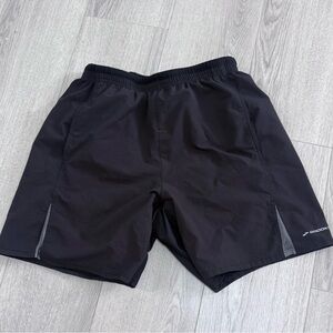 Brooks For Women Black Athletic Running Shorts with Reflective Trim
